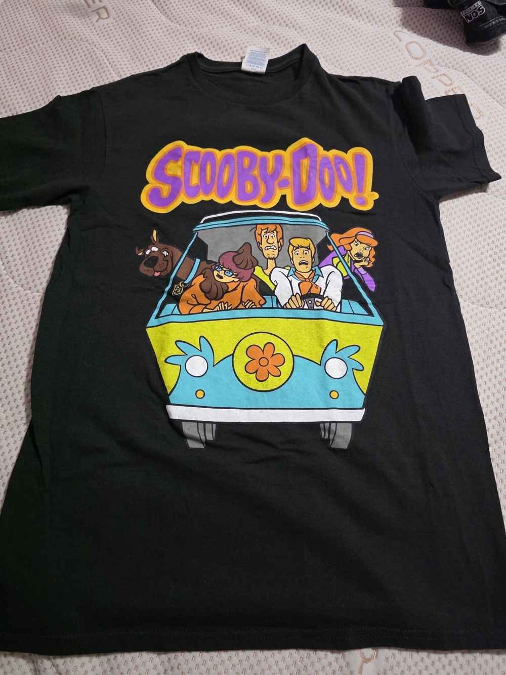 Black Graphic Tee - Mystery Machine Design